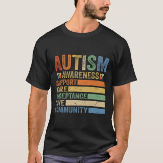 Autisme Bewustzijn Ondersteuning Zorgacceptatie vo T-shirt