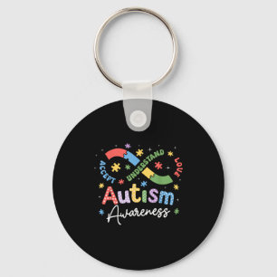 Autisme bewustzijn oneindigheidssymbool accepteren sleutelhanger
