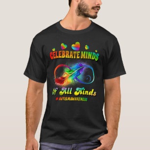 Autisme Bewustzijn Oneindigheidssymbool Vier Geest T-shirt