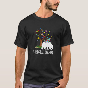 Autisme Bewustzijn Oom Beer Steun Autistische Volw T-shirt