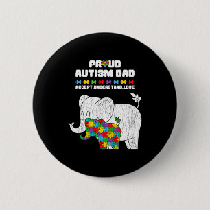 Autisme Bewustzijn Papa Accepteert Trots Autisme Z Ronde Button 5,7 Cm