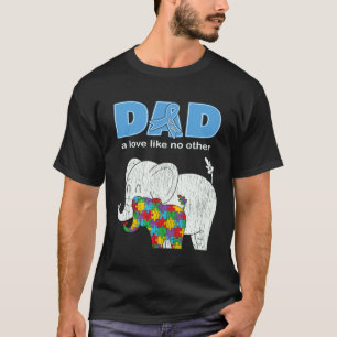 Autisme Bewustzijn Papa Liefde Trots Autisme Zoon T-shirt