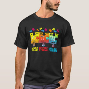 Autisme Bewustzijn Puzzel Chemische Elementen T-shirt
