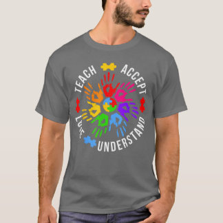 Autisme bewustzijn puzzelstuk ondersteuning kinder t-shirt