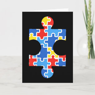 Autisme bewustzijn puzzelstuk zak shirt autistisch kaart