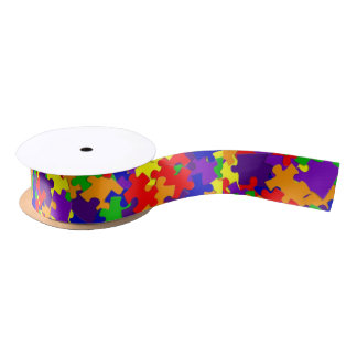 Autisme bewustzijn Puzzle Piece Ribbon Lint