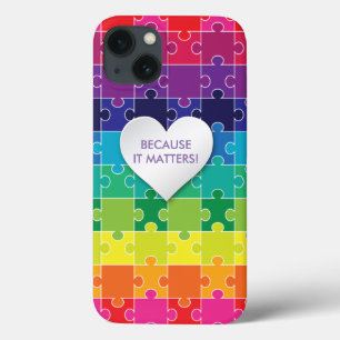 Autisme Bewustzijn Regenboog Puzzelstuk iPhone 13 Hoesje