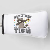 Autisme Bewustzijn Rizz'em met The Tism Opposum Golfheadcover (Voorkant)
