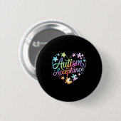 Autisme bewustzijn  ronde button 5,7 cm (Voorkant /achterkant)
