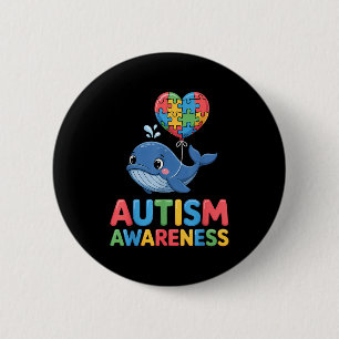 Autisme bewustzijn  ronde button 5,7 cm