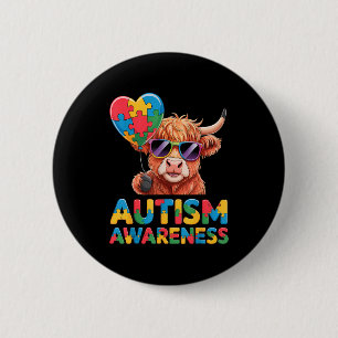 Autisme bewustzijn  ronde button 5,7 cm