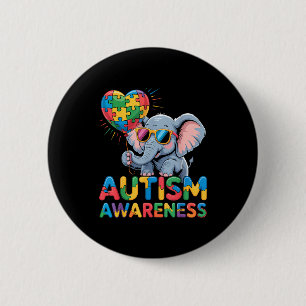 Autisme bewustzijn  ronde button 5,7 cm
