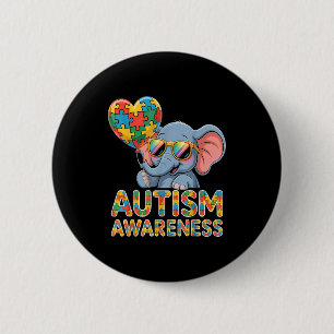 Autisme bewustzijn  ronde button 5,7 cm