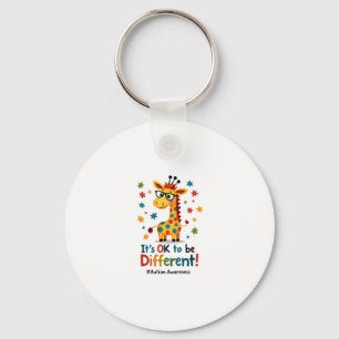 Autisme bewustzijn Schattige Giraffe Dier Het Is O Sleutelhanger
