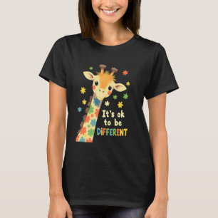 Autisme bewustzijn Schattige Giraffe HET IS OKAY O T-shirt
