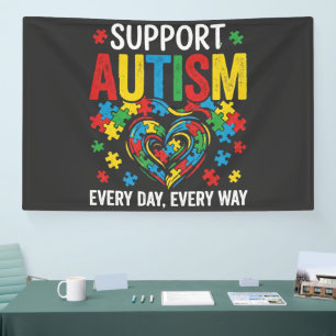 Autisme bewustzijn spandoek