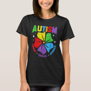 Autisme bewustzijn steun autisme kinderen voor moe t-shirt
