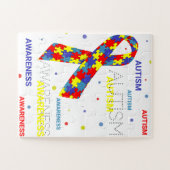 Autisme Bewustzijn stippen Puzzel (Horizontaal)
