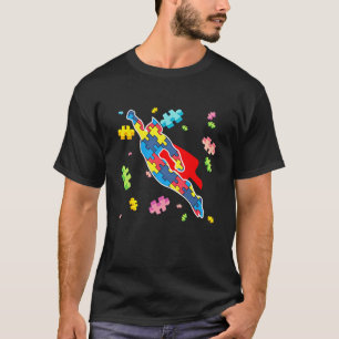 Autisme Bewustzijn Super Held Puzzelstuk T-shirt