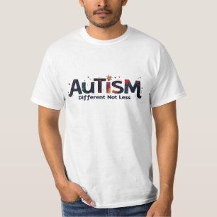 Autisme Bewustzijn T-shirt - 'anders, niet minder