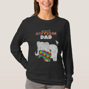 Autisme Bewustzijn Vader Trots Autisme Zoon Vader T-shirt