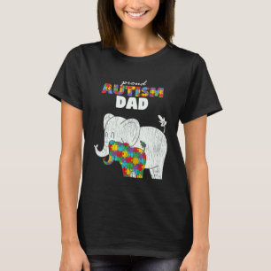 Autisme Bewustzijn Vader Vader Trots Autisme Zoon T-shirt