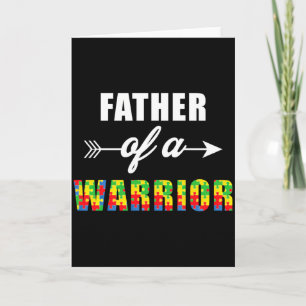 Autisme bewustzijn Vader van een Warrior Familly M Kaart