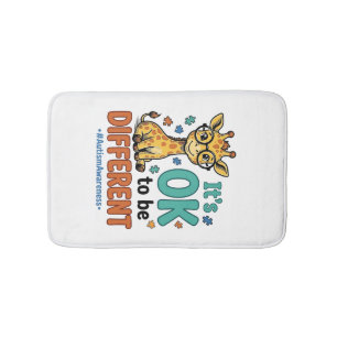 Autisme bewustzijn Verschillende Giraffe Vintage T Badmat