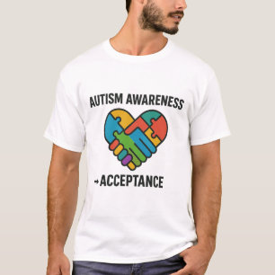 Autisme Bewustzijn voor Acceptatie Puzzel Handen T-shirt