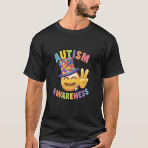 Autisme bewustzijn vredesteken t-shirt