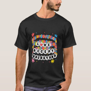 Autisme Bewustzijn Vriendschapsarmbanden Acceptere T-shirt