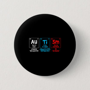 Autisme bewustzijn vrouwen mannen kinderen element ronde button 5,7 cm