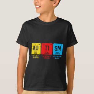Autisme bewustzijn vrouwen mannen kinderen element t-shirt