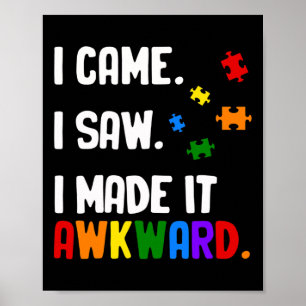 Autisme Bewustzijn Vrouwen Ondersteuning Asperger Poster
