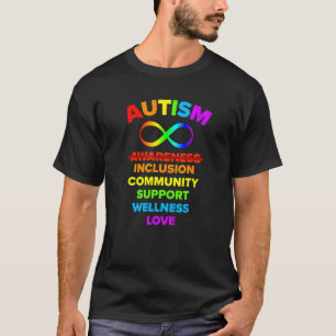 Autisme Bewustzijn We hebben echt inclusie Liefde T-shirt