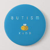 Autisme bewustzijn. Wees aardig. Button (Voorkant)