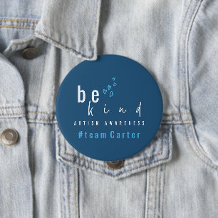 autisme bewustzijn wees aardig modern ronde button 4,0 cm