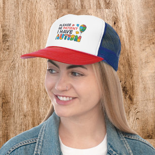 Autisme-bewustzijn Wees alsjeblieft patiënt als ik Trucker Pet
