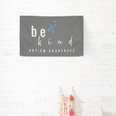 autisme bewustzijn wees vriendelijk Bannerbord Spandoek (Insitu)