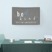 autisme bewustzijn wees vriendelijk Bannerbord Spandoek (Beurs)