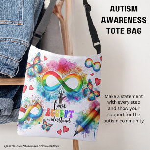 Autisme Bewustzijns Boodschappentas Crossbody Tas