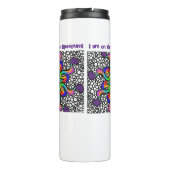 Autisme bewustzijnscadeau autistisch thermosbeker (Achterkant)