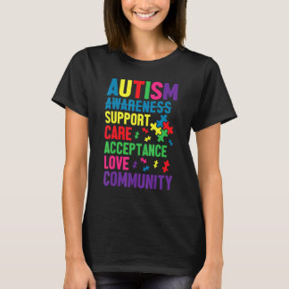 Autisme bewustzijnsdag Autistisch kind ondersteuni T-shirt