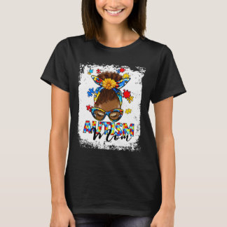 Autisme Bewustzijnspuzzel Zwarte Vrouw T-shirt