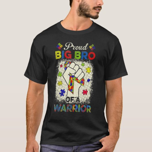 Autisme Big Bro van Autism Awareness Warrior Suppo T-shirt (Voorkant)