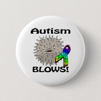 Autisme blaast Awareness Design Ronde Button 5,7 Cm