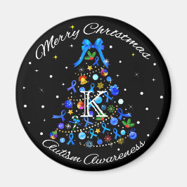 Autisme Blauwe Kerstboom Magneet