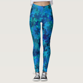 Autisme Blue Puzzle Collage Leggings
