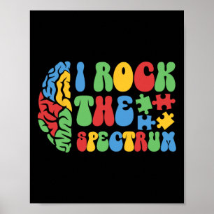 Autisme Brain I Rock Het Spectrum Bewustzijn Boys Poster