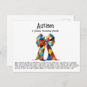 Autisme Briefkaart (Voorkant / Achterkant)